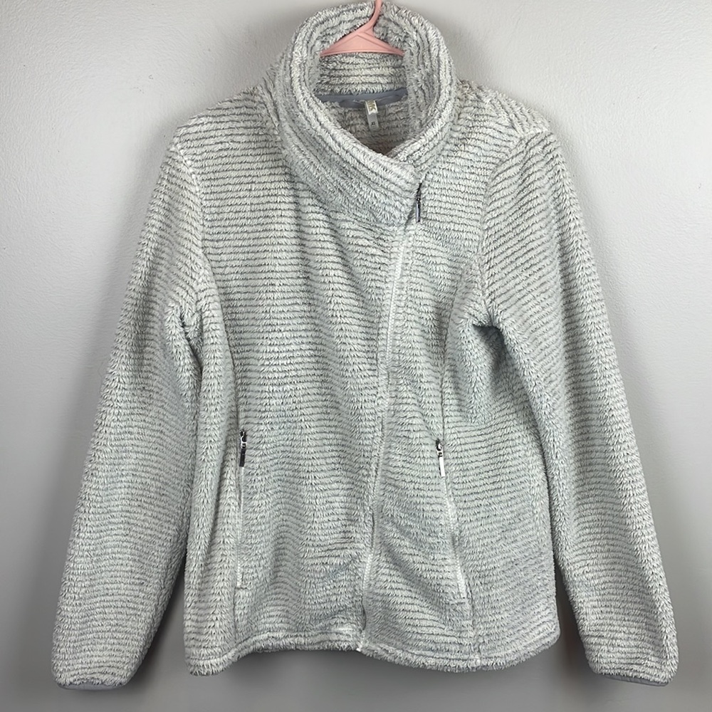 EUC Mountain Khakis Women’s Funnel Neck Wanderlust Fleece Jacket Size XL